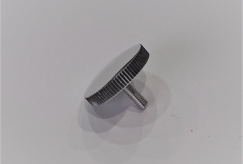 Śruba ramki lampy przedniej, aluminium/polerowane, Jawa 1956-----photo2