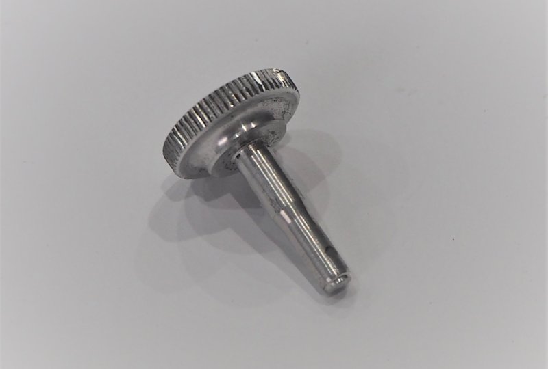 Śruba ramki lampy przedniej, aluminium/polerowane, Jawa Perak, OHC-photo2