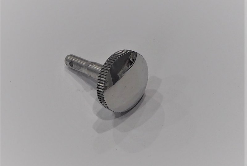 Śruba ramki lampy przedniej, aluminium/polerowane, Jawa Perak, OHC-photo3