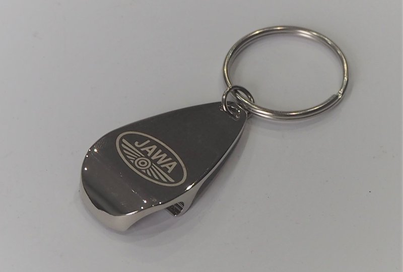 Breloczek, chrom, logo JAWA-photo2