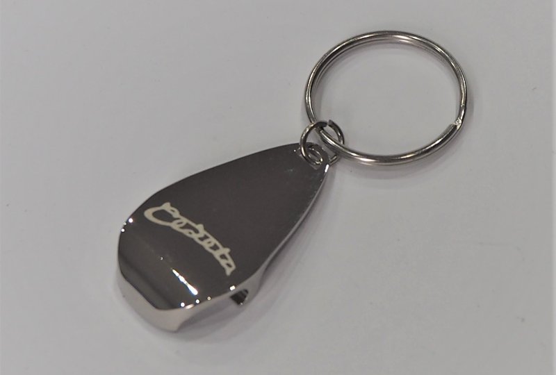 Breloczek, chrom, logo Cezeta-photo2