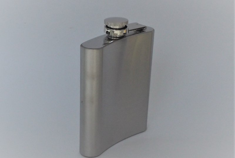 Piersiówka, 200 ml, stal nierdzewna, logo JAWA-CZ-photo2