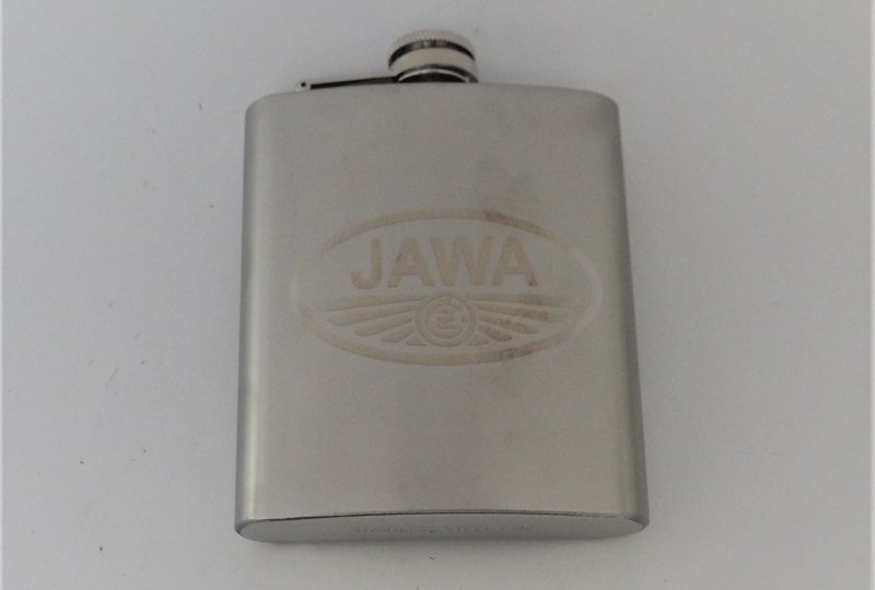 Piersiówka, 200 ml, stal nierdzewna, logo JAWA-CZ-photo4