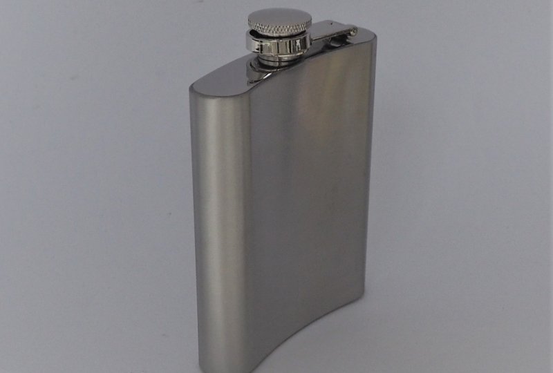 Piersiówka, 200 ml, stal nierdzewna, logo JAWA FJ-photo2