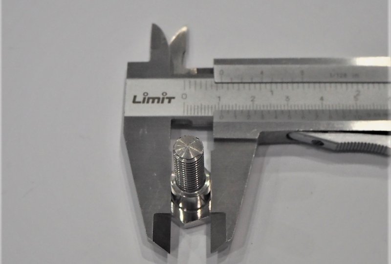 Śruba ręcznej dźwigni zmiany biegów, do skrzyni biegów, na otwór 11 mm, nierdzewna, polerowana, Jawa Special-photo3