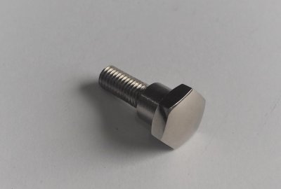 Śruba ręcznej dźwigni zmiany biegów, do skrzyni biegów, na otwór 11 mm, nierdzewna, polerowana, Jawa Special