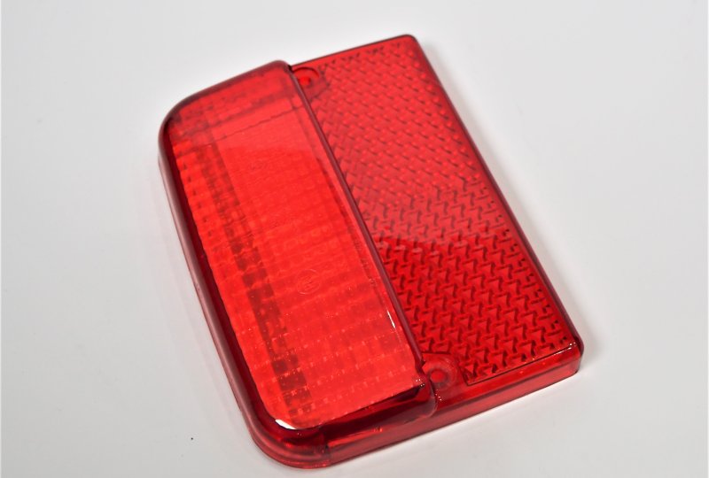 Klosz tylnej lampy, czerwony, plexi, Jawa 638-640-photo2
