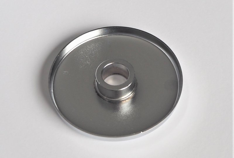 Osłona przedniego koła, 74 mm, chrom, Jawa 250/350 Kyvacka-photo2