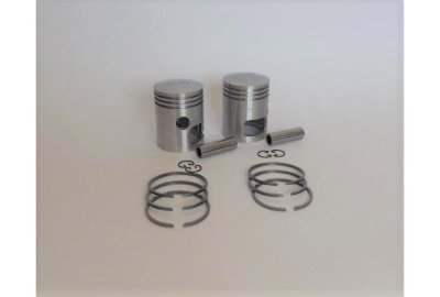 Tłoki 59,00 mm + pierścienie + sworznie 16mm, Jawa 350