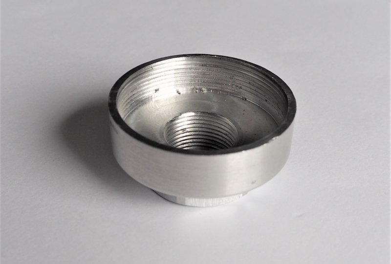 Nakrętka dolna korpusu gaźnika, aluminium, AMAL 75/276-photo3