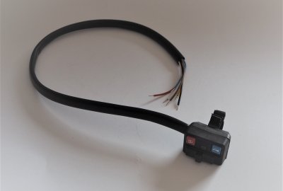 Przełącznik świateł/przycisk klaksonu, z kablem, na kierownicę, plastik, Jawa  Babetta