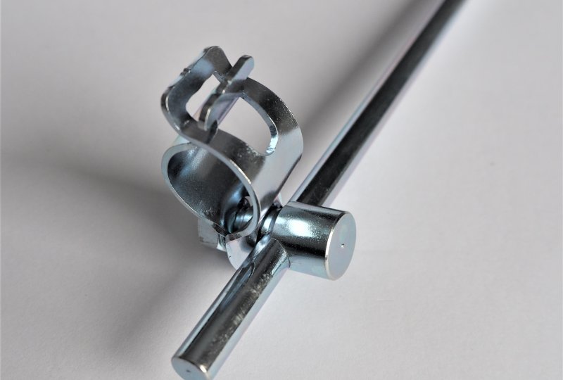 Lusterko z objemką na kierownicę, okrągłe, ocynk, Jawa, CZ-photo3