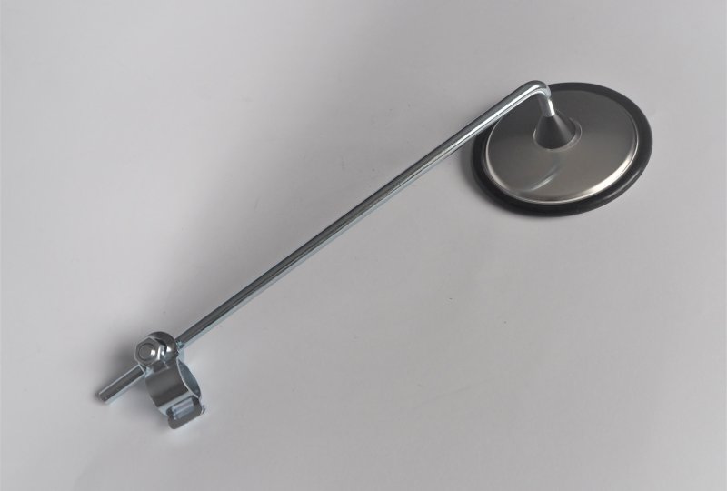 Lusterko z objemką na kierownicę, okrągłe, ocynk, Jawa, CZ-photo2