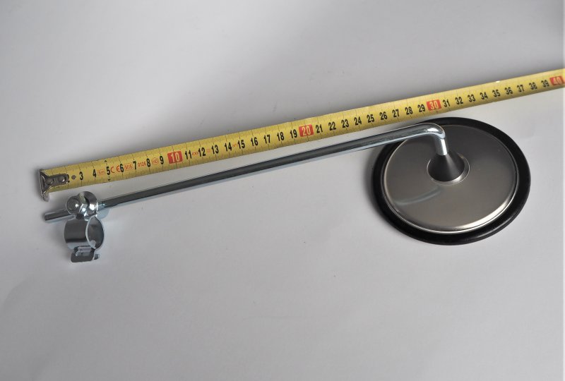 Lusterko z objemką na kierownicę, okrągłe, ocynk, Jawa, CZ-photo4