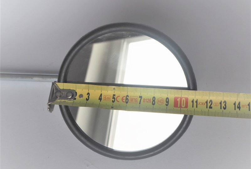 Lusterko z objemką na kierownicę, okrągłe, ocynk, Jawa, CZ-photo5