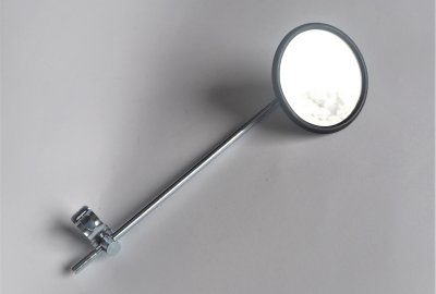 Lusterko z objemką na kierownicę, okrągłe, ocynk, Jawa, CZ