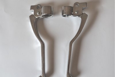 Klamki kierownicy z objemkami, komplet, aluminium, CZ 471- 487