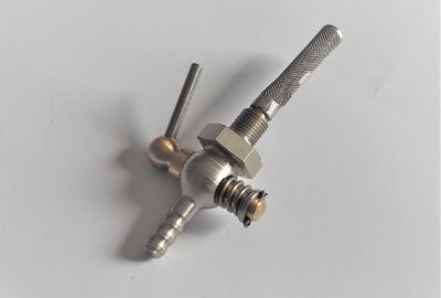 Kranik paliwa M10x1mm, nierdzewny, Jawa Perak FJ