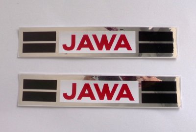 Naklejki JAWA, 160x30 mm, 2 sztuki, Jawa Babetta 207