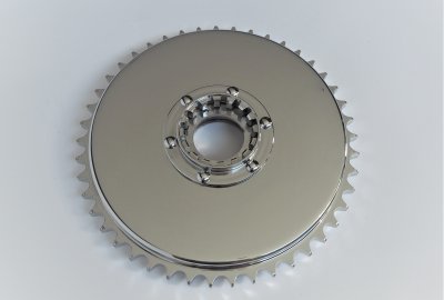 Bęben z zębatką koła, chrom, Jawa 500 OHC 00, 01