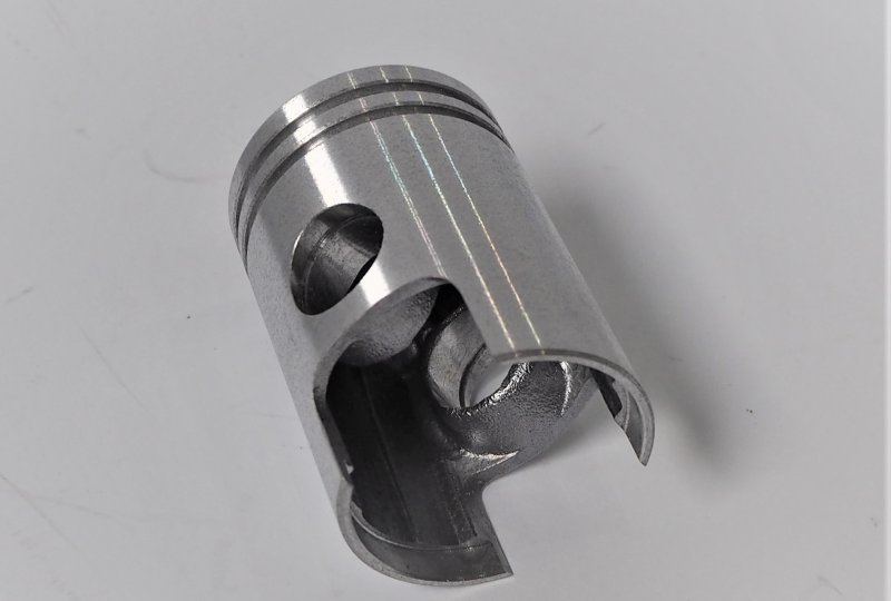 Tłok 39,25 mm, dwupierścieniowy, na sworzeń 14,1mm, rowek 2.0 mm, Jawa 50-photo2