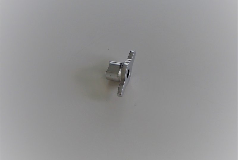 Nakrętka linki hamulca M6, aluminium, polerowana, Jawa, CZ 1956----photo2