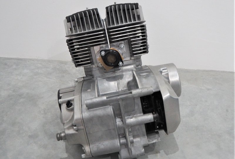 Silnik, kompletny, oryginał, z gaźnikiem i kopnikiem, bez zapłonu, Jawa 638/639/640-photo4