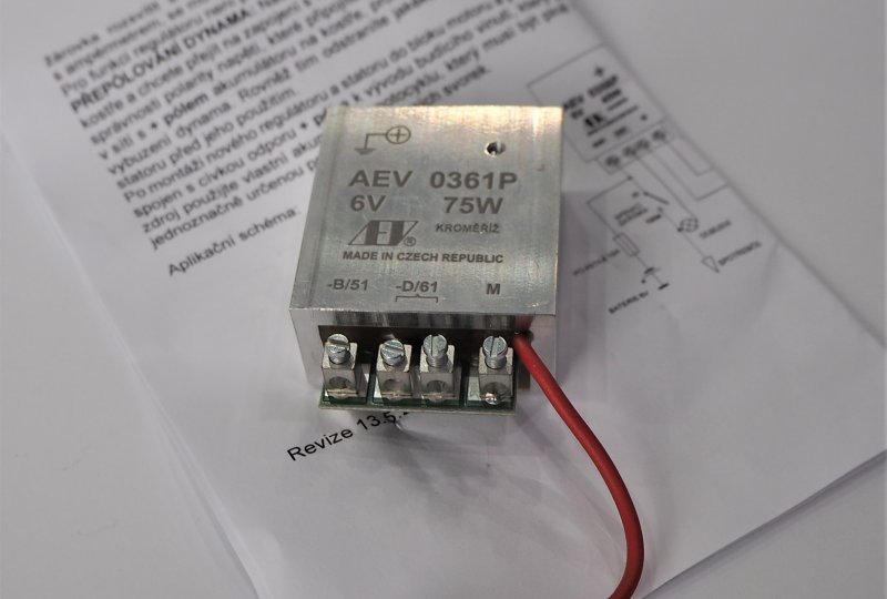 Regulator elektroniczny 6V/75 W + pol AEV 0361-photo2