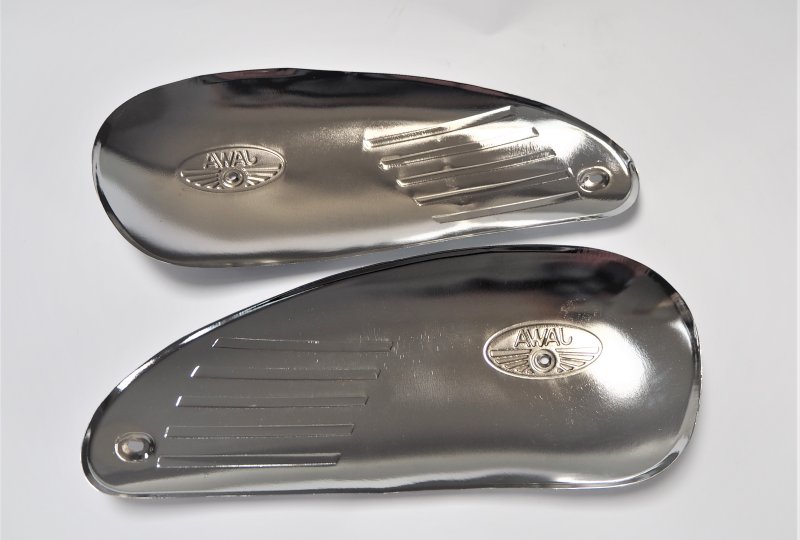 Pokrywy boczne zbiornika, chrom, Jawa Panelka-photo2