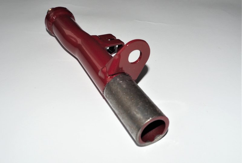 Rurka stopki kierowcy prawa z uchwytem na linkę, Jawa 250 typ 353 Kyvacka-photo2