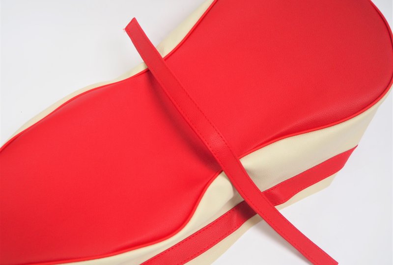 Pokrowiec na siedzenie gitara, czerwono-kremowy, Jawa, CZ-photo4