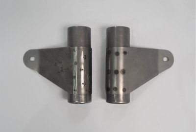 Uchwyty przedniej lampy, 2 sztuki, lewy + prawy, surowe, Jawa Californian