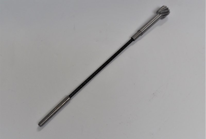 Napęd licznika, 11 zębów, długość 218 mm, średnica 6 mm, Jawa 250 Kyvacka, Panelka-photo2