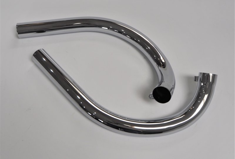 Kolanka wydechu, chrom, Jawa 350 Californian-photo2