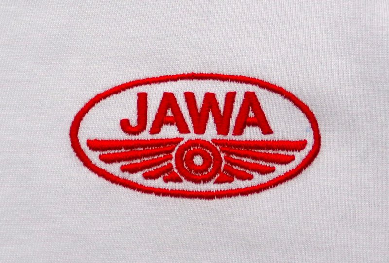 Koszulka biała z logo JAWA, rozmiar S-photo2