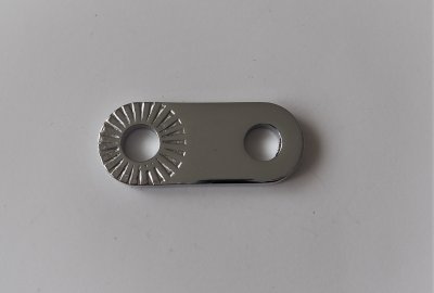 Uchwyt stopki z radłowaniem po obu stronach, chrom, Jawa, CZ