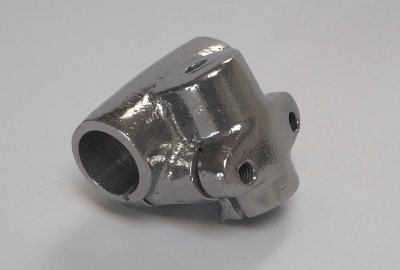 Uchwyt kierownicy, aluminium, chemicznie polerowany, Jawa 05, 20, 550, 555