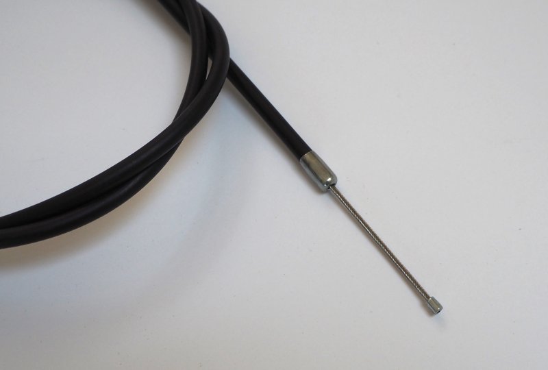 Linka gazu na rolgaz, 103,5/113 cm, stal nierdzewna, teflonowe wypełnienie pancerza, Jawa 500 OHC-photo2