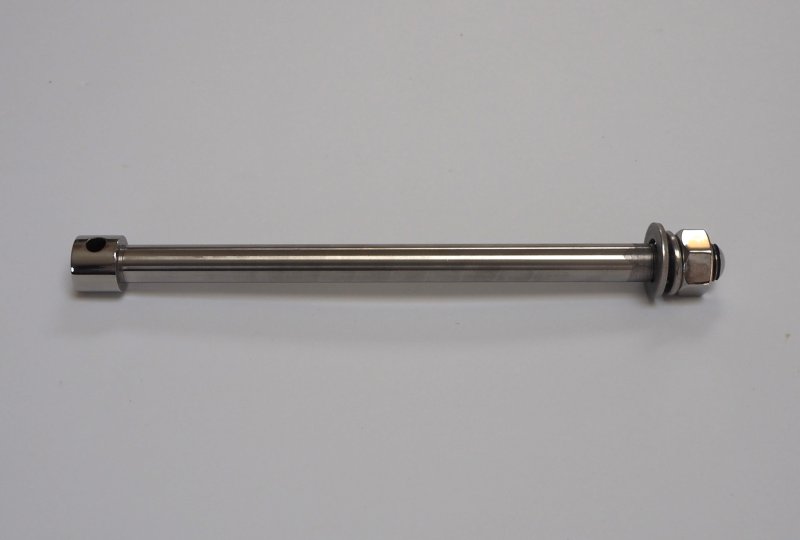 Ośka tylnego koła, 180 mm, nierdzewna, polerowana, Jawa 555-photo5