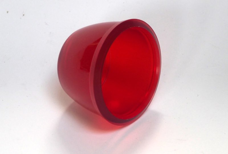 Szkło lampy, czerwone, ZNAK BRNO, CZ 471/472, VELOREX-photo2