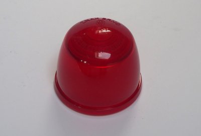 Szkło lampy, czerwone, ZNAK BRNO, CZ 471/472, VELOREX
