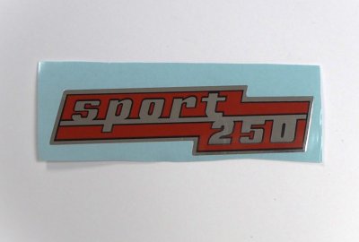 Naklejka, CZ Sport 250, 140 x 37 mm