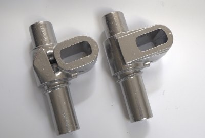 Tylne amortyzatory, chemicznie polerowane, Jawa 500 OHC 02
