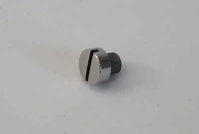 Śruba przedniego zawieszenia, M8x8, nierdzewna/polerowana, Jawa 500 OHC