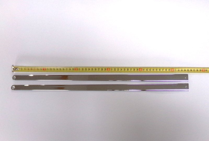 Listwy na zbiornik, 2 szt, z otworami na śruby, chrom, CZ 501/502/505-photo5