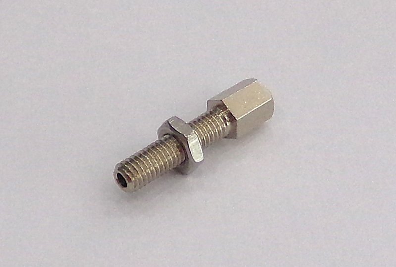Śruba regulacji nastawu linki, nierdzewna, M6x34mm, Jawa, CZ-photo2