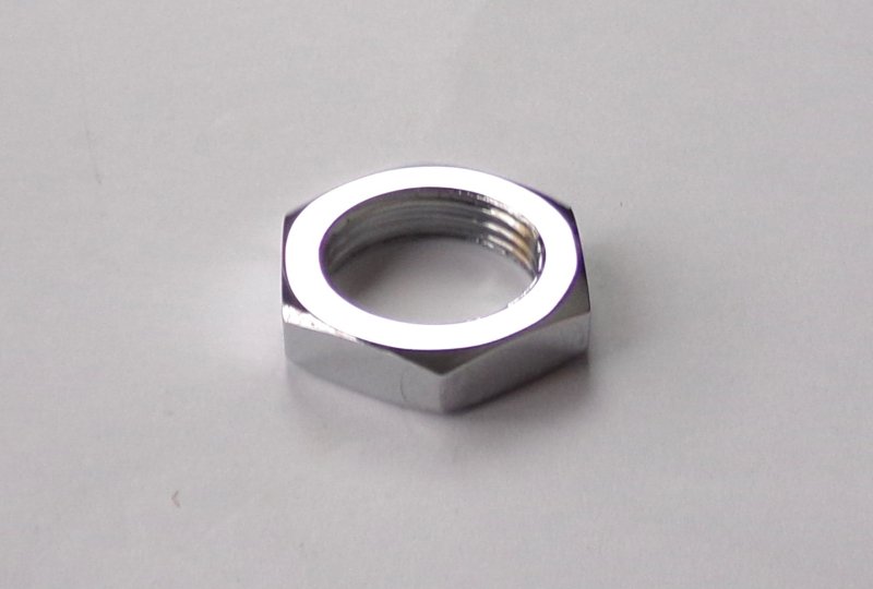 Nakrętka sworznia zębatki koła, M20 na klucz 27 mm, chrom, Jawa 50 typ 05/20/21/23-photo2