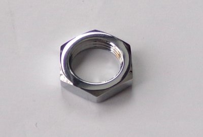 Nakrętka sworznia zębatki koła, M20 na klucz 27 mm, chrom, Jawa 50 typ 05/20/21/23