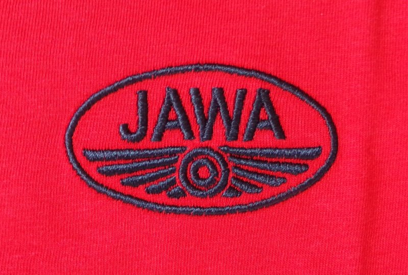 Koszulka czerwona z logo JAWA, rozmiar L-photo2