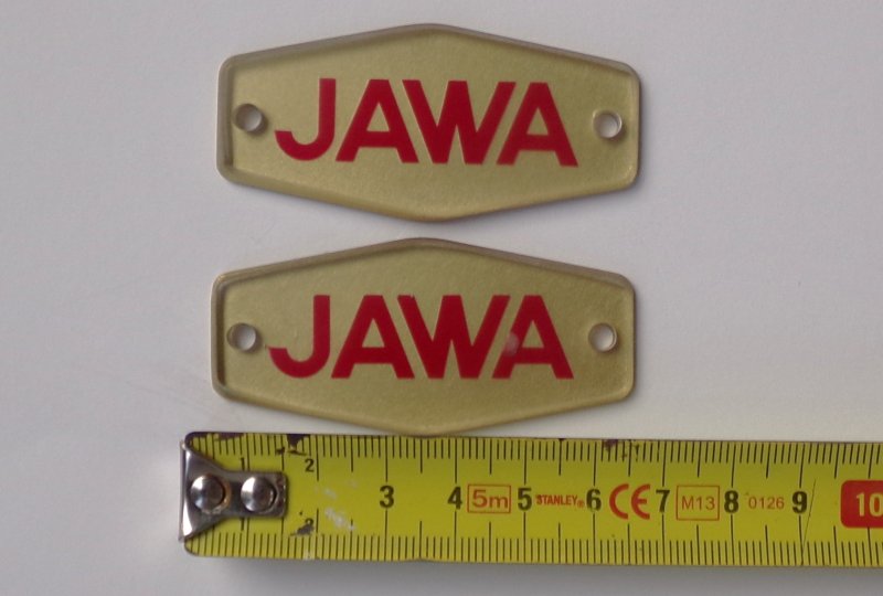Logo JAWA zbiornika, plastik, Jawa 90-photo2